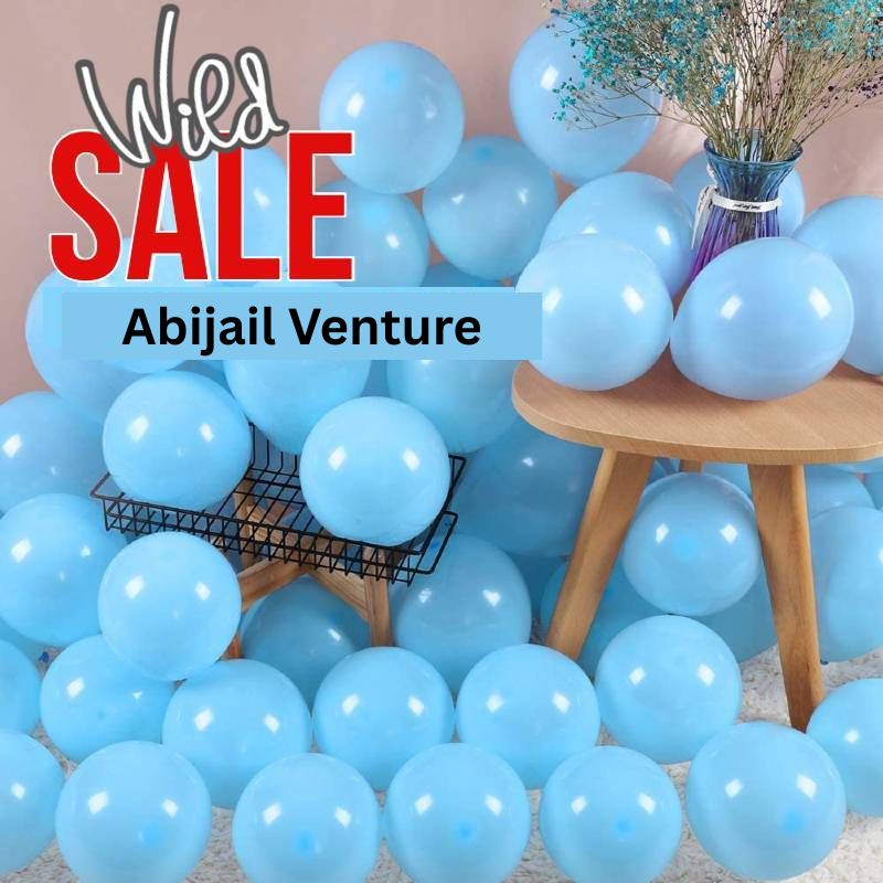 Balloons Milky BLUE Color 10 inches ( Single, 10 , 25, 50 or 100 balloons )