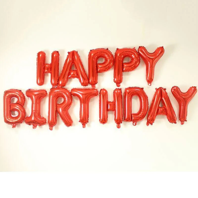 Balloons Foil "Happy Birthday"