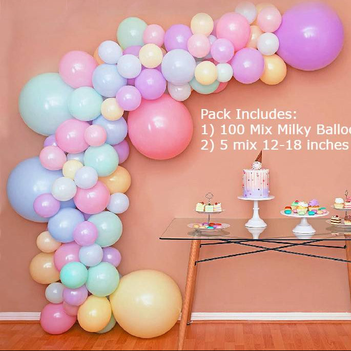 Balloon bunch of Mix Milky Balloons