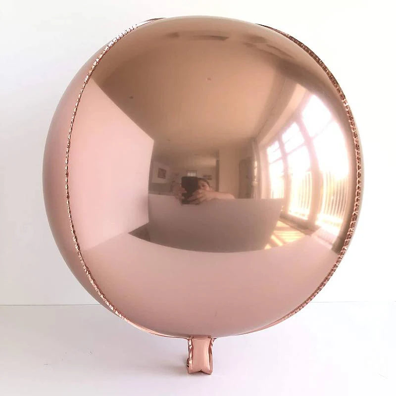 Balloons Foil Orbs Rose 22 inches (Single)