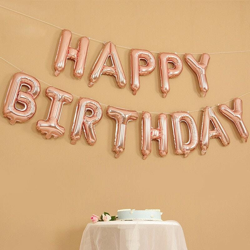 Balloons Foil "Happy Birthday"