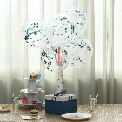 Balloons Confetti Blue Pack of 5