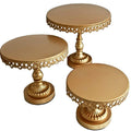Cake Stand Metal Golden ( 3 different sizes )