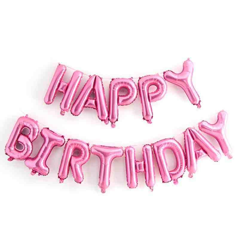 Balloons Foil "Happy Birthday"