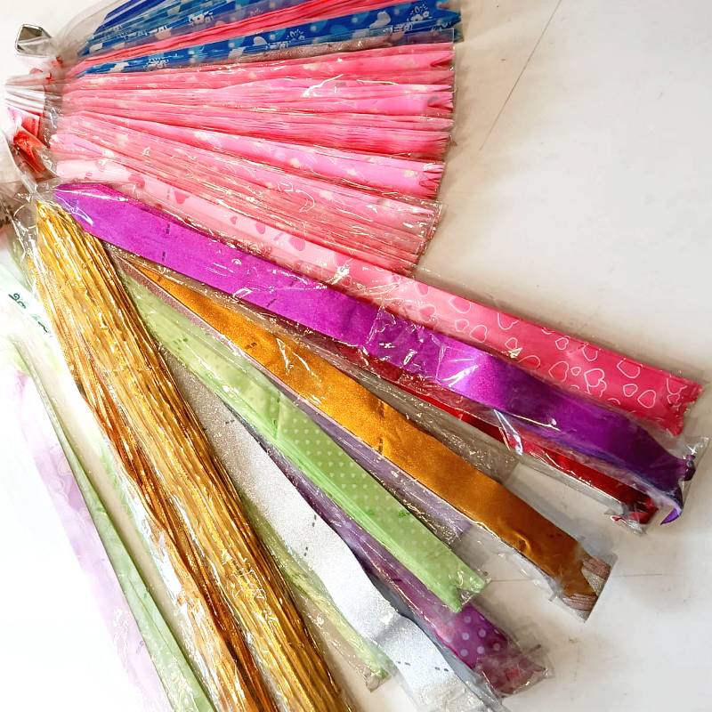 Tie Flower Ribbons Mix Colors