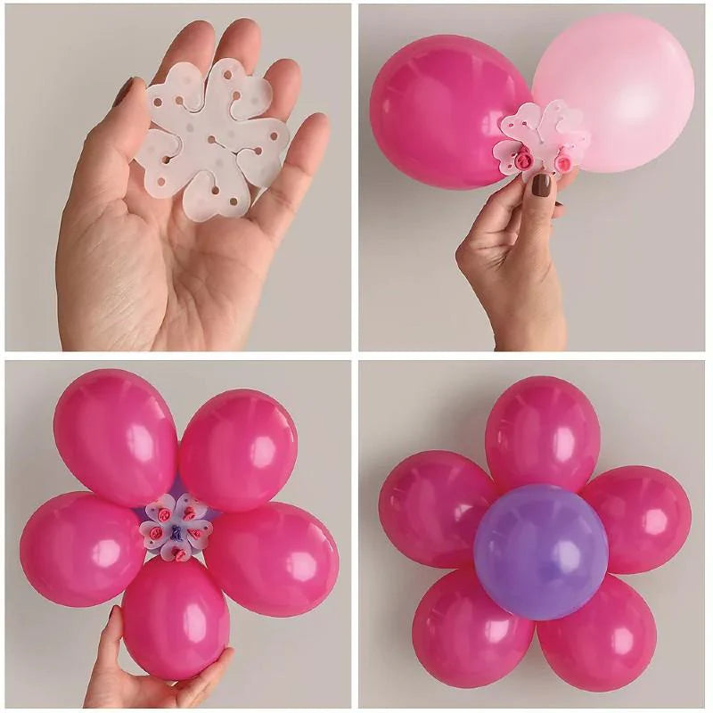 Balloons Flower Clips (6 Pcs)