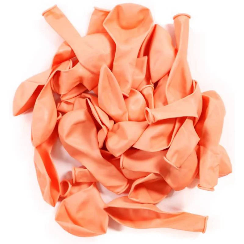 Balloons Milky ORANGE Color 10 inches ( 10 , 25, 50 or 100 balloons )