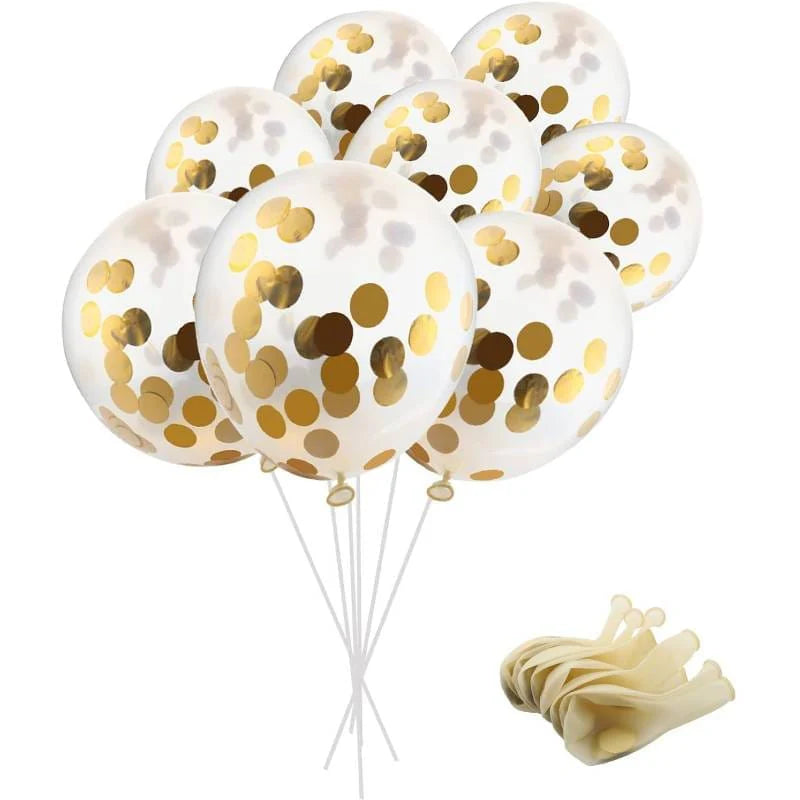 Balloons Confetti Golden Pack of 5