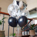 Balloons Stand Kit 7 pcs - Silver Black