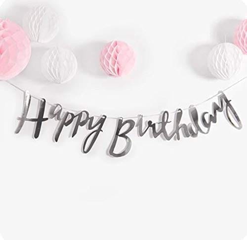 Banner Happy Birthday Golden