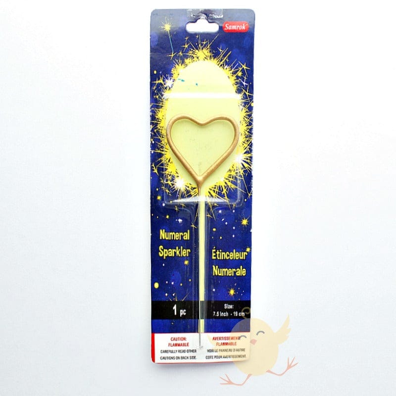 CANDLE Heart Shape Sparkling