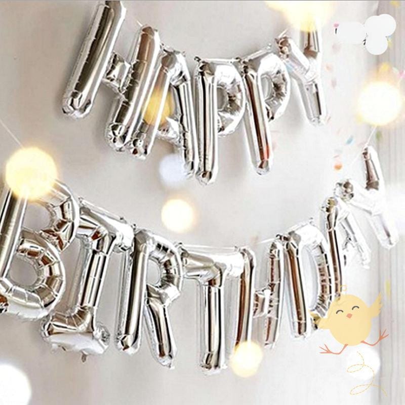 Balloons Foil "Happy Birthday"