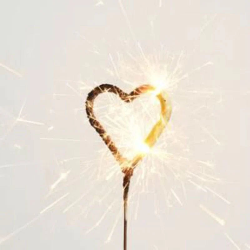 CANDLE Heart Shape Sparkling