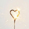 CANDLE Heart Shape Sparkling