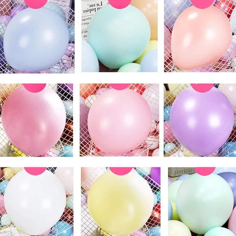Balloons Milky Mix Color 10 inches ( 10 , 25, 50 or 100 balloons )